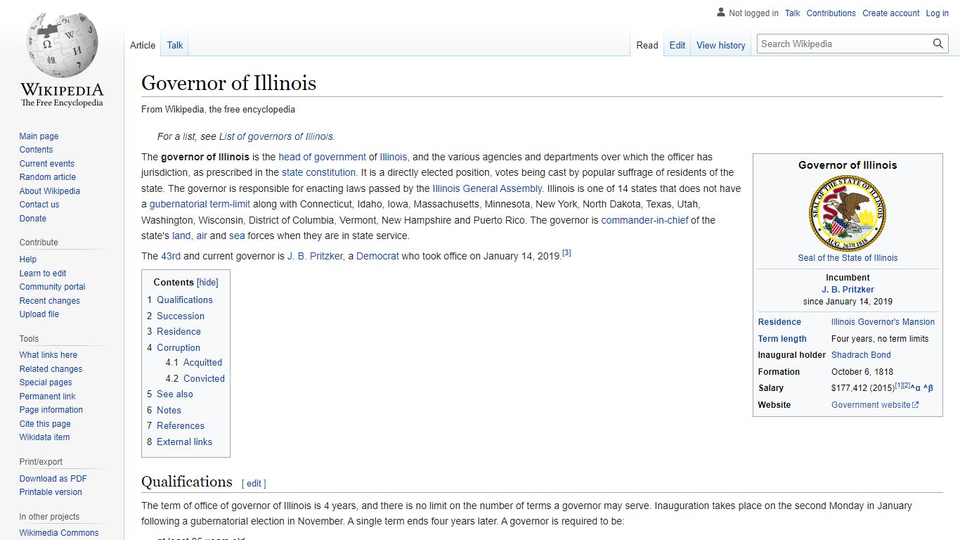 Governor of Illinois - Wikipedia